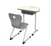 Chaises d'école modernes en plastique du Moyen-Orient avec un design simple et élégant, nouveaux meubles de bureau pour les étudiants et l'utilisation à domicile ou au bureau