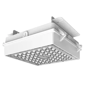 Auvent led lumière 150w ETL DLC 140LM/W 190LM/W super haute luminosité station d'essence auvent led lampe shenzhen