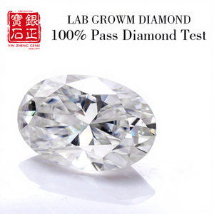 IGI chứng nhận phòng thí nghiệm phát triển kim cương hình bầu dục cắt F màu vvs VS1 1CT 1.5ct 2ct 3ct 5ct hpht cvd kim cương tổng hợp để làm đồ trang sức - Product Image 2