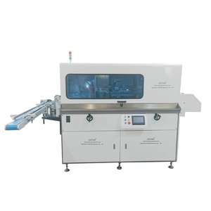 דיוק גבוהה לגמרי מכונת דפוס הדפסה אוטומטית שתוכננה במיוחד להדפסה על בקבוקי זכוכית ומיכלים אליפסה - Product Image 5