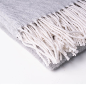 100 Len 140x200 + 2x10cm Ném Mềm Mại Ấm Áp Len Sang Trọng Ném Chăn - Product Image 2