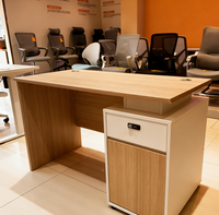 Bureau informatique moderne en bois de 1,2 mètre pour hôpitaux et immeubles de bureaux - un nouveau type de poste de travail de mobilier de bureau