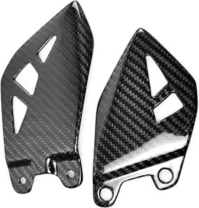 3K Bất Carbon Sợi Bóng Màu Đen Carbon Xe Máy Footpeg Gót Chân Bảo Vệ Bìa Fairing Cowl Bảo Vệ Cho Kawasaki ZX10R - Product Image 4
