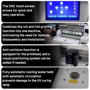Imprimante à plat numérique 3D UV 6090 la plus récente, imprimante pour <span class=keywords><strong>verre</strong></span>, céramique, carrelage, acrylique, bois, métal, avec imprimante UV DTF A3 - Product Image 2
