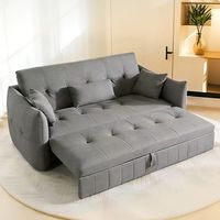 Sofá Cama Katil Tapizado en Tela Resistente para Uso Versátil en Hogares Modernos