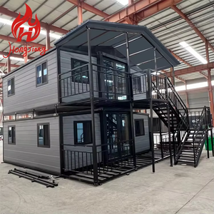 Villa préfabriquée en acier de luxe, bureau à domicile détachable avec cuisine, salle de bain, maison préfabriquée, maisons de luxe pour chats - Product Image 4