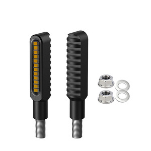 ไฟเลี้ยวรถมอเตอร์ไซค์แบบไหล 2 ชิ้น 16LED รุ่น CNC 12V สีขาว เหลือง ส้ม แดง ไฟเลี้ยว ไฟเบรก - Product Image 3