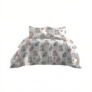 Juego de Funda de Edredón 100% Algodón Gatti Italiano Cama Individual 155x200cm - Product Image 3