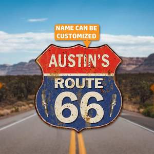 Garaj Alüminyum Metal Retro Kalkan Plakası Işareti Özel Renk UV Baskılı Duvar Sanatı 30.5x30 cm GuiZhiDa Marka Ev Dekor Hediye - Product Image 6