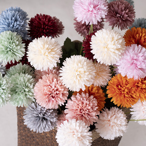 Chrysanthèmes artificiels Jinxi 30cm-100cm, fleurs en soie pour décorations de mariage et de maison - Product Image 2