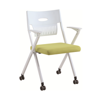 Chaise de bureau portable de haute qualité en gros d'usine avec roulettes conception sans installation
