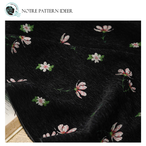 100% tessuto Jacquard in ciniglia multicolore di spessore poliestere per ragazze cappotti eleganti abiti eleganti <span class=keywords><strong>tende</strong></span> ispirate ai piccoli fiori - Product Image 2