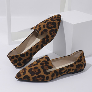 Nouvelles chaussures décontractées pour femme adulte, imprimé léopard, baskets confortables en toile, à bout fermé, design plat en PVC, mocassins à enfiler - Product Image 3