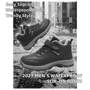 Nouvelles bottes à boutons pour hommes et femmes KJ 2027, imperméables, pour la randonnée en hiver, avec semelle intérieure en EVA et tige en toile - Product Image 2