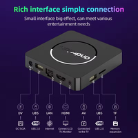Box Décodeur Android 10 ATV 2.4/5G Wi-Fi et BT 5.0 Allwinner H313 4K HDR Android TV avec Télécommande Vocale