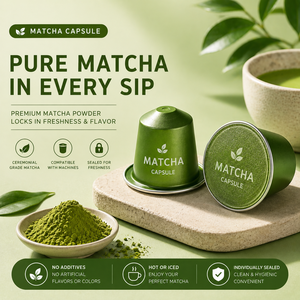 Cápsulas de Matcha Universales Compatibles con Todas las Cafeteras Nespresso Keurig, Cápsulas de Té Verde de Sistema Dual - Product Image 4