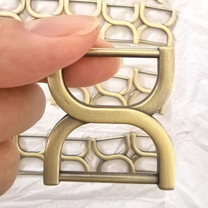 Boucle en métal de 25mm Accessoires pour sac à main Boucle de ceinture <span class=keywords><strong>Double</strong></span> anneau en forme de d Boucles de ceinture Connecteur de sangle croisée - Product Image 2