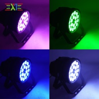 Projecteur LED XJ 18x12W étanche IP65 RGBL 4-en-1 pour éclairage de scène extérieur, équipement DJ professionnel, éclairage de discothèque et d'église