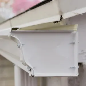 Drenagem Estufa K-Style Alumínio Rain Gutter Acessórios End Caps