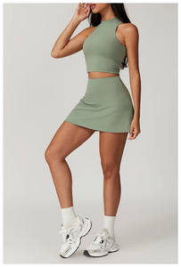 P306 Zomer 2 Stuks Workout Pickleball Rokken Met Korte Broek Dames Sport Sportkleding Girl Golf Tenniskleding Set - Product Image 2