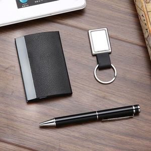 ชุดของขวัญพวงกุญแจพร้อมที่ใส่นามบัตรและปากกา ราคาสุดคุ้ม เหมาะสำหรับการประชุมทางธุรกิจ/มอบให้ลูกค้าเป็นของขวัญต้อนรับ - Product Image 3