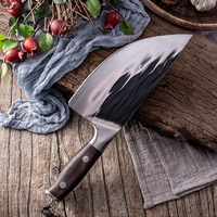 Couteau chinois en acier inoxydable de haute qualité outil de cuisine professionnel ensemble de couteaux de cuisine faits à la main avec manche en bois