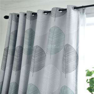 Moderno Semplicità di Spessore Maple Leaf Stampa Stile Salotto di Casa di Protezione Del <span class=keywords><strong>Sole</strong></span> di Fantasia Custom Ganci <span class=keywords><strong>Tende</strong></span> Della Finestra// - Product Image 6