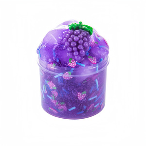 CHENXI Nouveau Slime Éducatif DIY aux Fruits, Matériel Non Toxique, Parfum Raisin Citron, Jeu Créatif Sonore et Satisfaisant pour Tous les Âges - Product Image 1