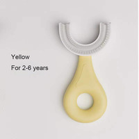 Brosse à dents en forme de U de conception de nettoyage des dents orales de qualité supérieure 360 pour les tout-petits de 2 à 6 ans