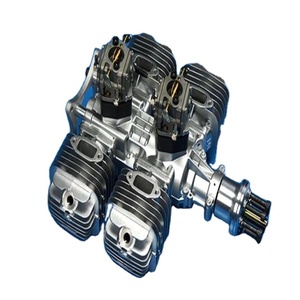 DLE222 Aircraft <b>Model</b> Gasoline <b>Engine</b> Four-cylinder Two-stroke Side Exhaust Natural Air-cooled Hand Start Displacement 222CC DIY - Product Image 3