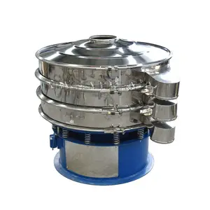 PVC Resin Vibrating Screen Powder Rotary Vibrating Sieve Powder Separating Sifter Machine Rotary Grain Vibrating Screen