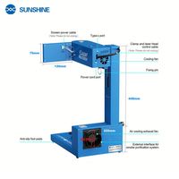 Machine laser bleue ultra-pliable SUNSHINE SS-890B 10W avec purification de la fumée pour le retrait des coques arrière d'iPhone et la gravure DIY