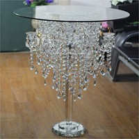 ZT-278 Décoration de mariage scintillante, table à gâteau en cristal