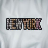 Flyances Fabricant Personnalisé Strass New York Logo Baseball Casquette Patches