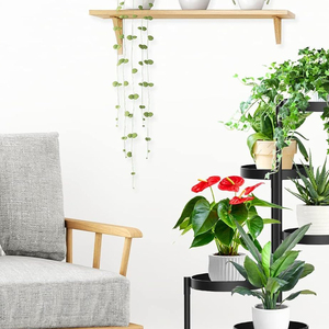 Support <span class=keywords><strong>de</strong></span> <span class=keywords><strong>pot</strong></span> <span class=keywords><strong>de</strong></span> fleurs <span class=keywords><strong>pour</strong></span> sol, intérieur/extérieur, standard, robuste, support <span class=keywords><strong>de</strong></span> plante, étagère à plusieurs niveaux, support d'affichage à plusieurs niveaux, étagère en fer - Product Image 3