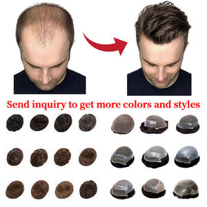 Prothèse capillaire pour homme à base de soie, cheveux Remy, texture naturelle, ajustement confortable, facile à porter, légère, look élégant, qualité supérieure - Product Image 2