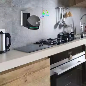 Soporte de Pared para Altavoz Inteligente, Accesorio para <span class=keywords><strong>Alexa</strong></span> Echo Dot de 4ª y <span class=keywords><strong>5</strong></span>ª Generación, con LED RGB, Funciona con Batería, Enchufe de Pared - Product Image 6