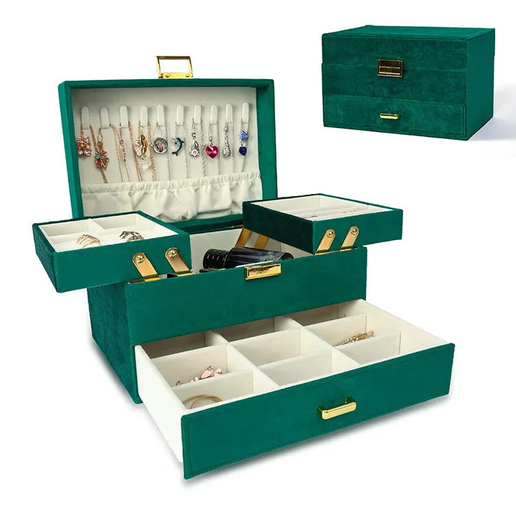 Caixa de papel para armazenamento de joias, porta-pulseira e colar de anel, caixa elegante para armazenamento de joias
