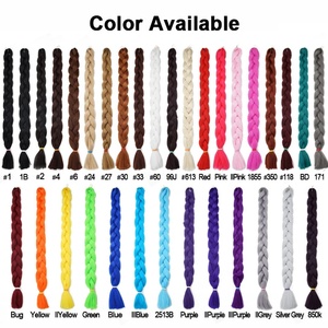 Cheveux à tresser Jumbo de 82 pouces, fibre synthétique noire africaine, longues tresses, double trame, vente en gros par Senmu Beauty - Product Image 4