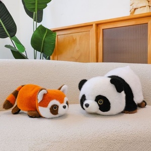 Lindo Peluche de Panda Reversible, Muñeco de Panda Kawaii, Almohada de Animal de Peluche OEM, Regalo Antiestrés de <span class=keywords><strong>Mapache</strong></span> <span class=keywords><strong>a</strong></span> Panda de Dibujos Animados - Product Image 3