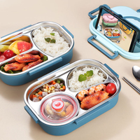 Stockage et conteneur de nourriture de haute qualité boîte à bento isolée thermiquement boîte à lunch en acier inoxydable monocouche pour enfants et adultes