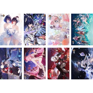 Ensemble de 8 affiches d'anime <span class=keywords><strong>Hayao</strong></span> <span class=keywords><strong>Miyazaki</strong></span>, 16,5x11,4 pouces, sans cadre, impression offset HD avec texture en relief tactile, cadeau pour les fans d'anime - Product Image 3