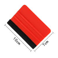 Outils de signalisation avec logo personnalisé de 4 pouces Raclettes en vinyle pour film automobile en PP