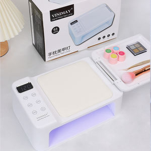 VINIMAY-Lampe <span class=keywords><strong>de</strong></span> table à cinq vitesses tactile, grande capacité et espace, 2 en 1, LED UV, avec adaptateur secteur - Product Image 6