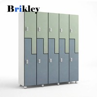 Casier compact et durable en stratifié HPL pour salle de sport, école, bureau avec serrure à combinaison électronique