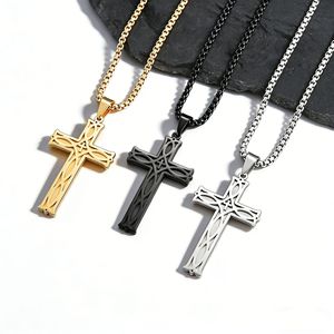 Collar con Cruz Nórdica Irlandesa, Colgante Unisex de Acero Inoxidable, Joyería para Regalo - Product Image 1