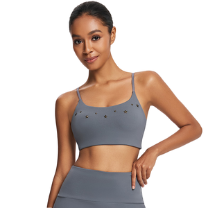 Soutien-gorge de sport respirant pour femme, dos croisé, maintien élevé, idéal pour le yoga et la gym – Vente en gros - Product Image 1
