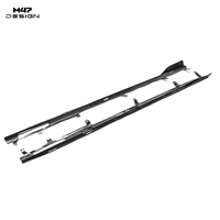 Jupes latérales sport en fibre de carbone sèche style M47 à fixer par boulons pour BMW Série 4 G22 G23 2 portes 2020-2027 – Kit de modification
