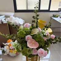MoKtong – Arrangements floraux en soie personnalisés pour allées de mariage et événements, décorations de sol de style moderne