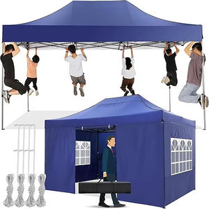 Gazebo Pieghevole Personalizzabile 3x3m per Fiere, Leggero e Portatile, per Pubblicità Esterna, con Copertura in Oxford e Base Stabile in PVC - Product Image 1